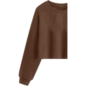 Sudadera Ecológica de Forro Polar Bordado para Mujer, Transpirable, Cortavientos, Cuello Redondo, Manga Larga, 340g - Product Image 6