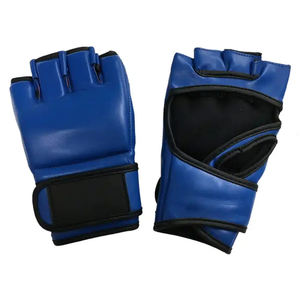 Poinçonnage MMA Gants En Gros Pas Cher Prix 2025 Professionnel En Cuir De Vachette Boxe Formation MMA Gants Pour Unisexe - Product Image 2