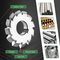 Outils de coupe d'engrenages HSS, degrés CNC, fraise à engrenages à involute, 8 pièces # Fraises à module HSS 1-8 pour fraisage d'engrenages