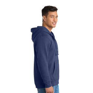 Custom Logo <b>Plain</b> <b>Hoodie</b> <b>Men</b> Zip Up Sweatshirt with Front Pocket and Adjustable Hood Winter Fashion Jacket <b>For</b> <b>Mens</b> - Product Image 4