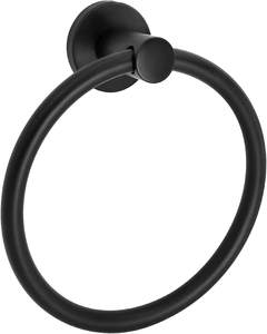 Stainless Steel Towel Ring Holder Capsule Shape Wall Mount <b>Clothes</b> <b>Pins</b> Chrome Finish Rust Resistant Space Saving Bathroom - Product Image 4