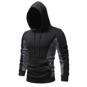 Sweat à Capuche Homme Couleur Block avec Cordon de Serrage Poche Kangourou Vêtements Personnalisés Streetwear Sweat Polaire Unisexe Style Surdimensionné - Product Image 1