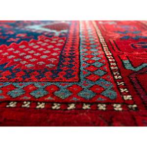 Alfombras de Lana Anudadas a Mano Aalam, Estilo Kilim Abstracto con Medallón Rojo y Naranja, Rectangulares de 9x12, para Entrada de Casa, para Adolescentes - Paem-171 - Product Image 3