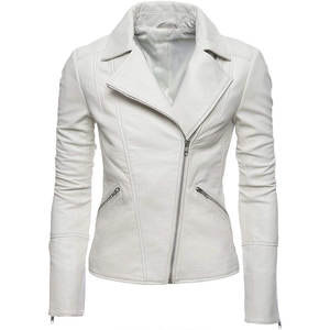 Nueva chaqueta de cuero de moda al por mayor de alta calidad para mujer chaqueta de moda de cuero puro de nuevo diseño transpirable - Product Image 4
