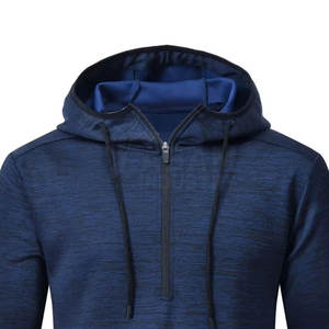 <b>Quarter</b> <b>Zip</b> Hoodie Half <b>Zip</b> Pullover Warm Fabric Stylish Fit for Daily Activities <b>Quarter</b> <b>Zip</b> Hoodies - Product Image 4