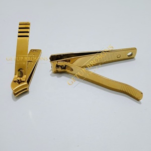 Cortauñas Profesional de Acero Inoxidable Dorado, Cortador de Uñas para Manicura y Pedicura, Herramienta de Belleza para Salón y Uso Doméstico, Logotipo Personalizado - Product Image 2