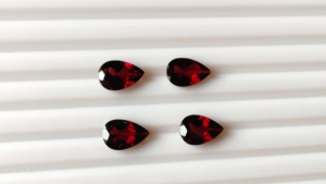 High Quality Natural Red Garnet Mozambique 3X5mm 12X16mm Heart Cut Faceted Pear Shape Loose Gemstones Custom Manufacturer Low - Product Image 6