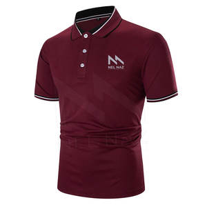 Polo de Golf para Hombre, Jersey de Manga Corta sin Costuras, Transpirable, Ultra Suave, para Entrenamiento Informal y Correr - Product Image 1