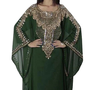 Kaftán Dubai Farasha, Hermoso Kaftán Rojo Musulmán Tradicional, Adornado con Cuentas de Piedra, Trabajo Artesanal, Diseño Marroquí, Kaftán 2024 - Product Image 1