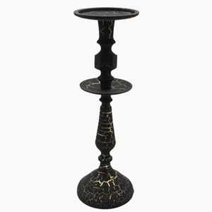 Portavelas de aluminio de lujo, portavelas decorativo para fiesta de Navidad con recubrimiento de polvo negro mate, artesanía a granel - Product Image 5