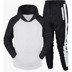 Custom <b>Men's</b> <b>Pullover</b> Hoodie Tracksuits Manufacturer Custom High Quality 100% Cotton Fleece Casual Blank Plain <b>Men's</b> Tracksuits - Product Image 2