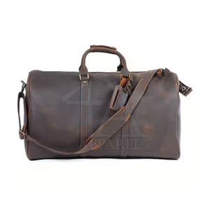 กระเป๋าทรงดัฟเฟิลหนังอเนกประสงค์ที่ออกแบบมาสำหรับยิมสำนักงานการเดินทางและธุรกิจที่มีหนังคุณภาพสูง - Product Image 1