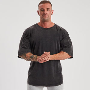 Camiseta de lavado ácido de alta calidad para hombres por encargo al por mayor a bajo precio - Product Image 5