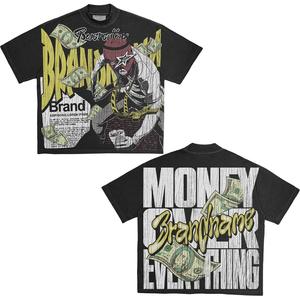 Camiseta clásica de cuello redondo para hombre 100% algodón patrón Premium estampado liso teñido para verano otoño uso disponible varios colores - Product Image 6