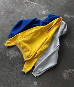 Camisetas de algodón de peso pesado para hombre, ropa de calle Formal, estampado Vintage de gran tamaño, Sudadera con capucha de talla grande en tela de punto - Product Image 5