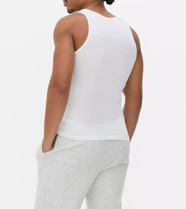 Débardeur de sport pour hommes de haute qualité gilet de gymnastique tricoté en coton-polyester chemise intérieure fabriquée au Bangladesh Chine - Product Image 4