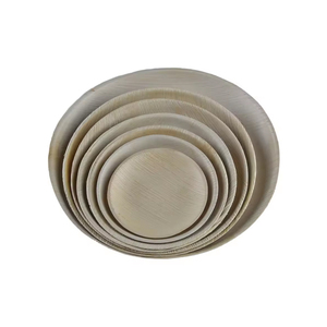 Assiettes à dîner jetables de qualité supérieure Solution de salle à manger durable de conception de feuille de palmier élégante et écologique pour les mariages - Product Image 4