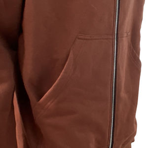 Nouveau design de veste personnalisée à imprimé bouffant pour hommes sweat à capuche zippé avec visage intégral sweats à capuche imprimés en mousse avec broderie à capuche - Product Image 5