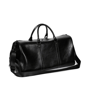 Sac de voyage de grande capacité en cuir de couleur avec logo personnalisé Sac de voyage pour hommes Sac de week-end de nuit - Product Image 2