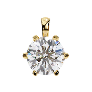 Pendentif en or 18 carats pour femme avec un magnifique diamant cultivé en laboratoire, pendentifs et breloques en diamant - Product Image 3