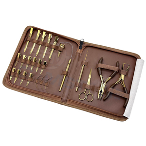 Stainless Steel Durable Hair Extension Tools Kit with Micro Bead <b>Pliers</b> <b>Set</b> Opener/Closer Scissors Hooks Clips & Needles - Product Image 1