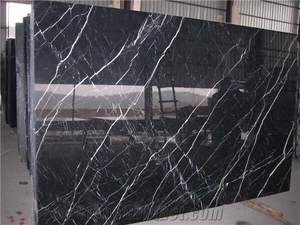 Carreaux et dalles en marbre noir de luxe Marquina Nero Marquina Revêtement de sol de luxe pour intérieurs modernes - Product Image 5