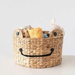 Handmade Sustainable Water Hyacinth <b>Basket</b> Decorative Durable Lightweight Eco Friendly Organizer Wholesale Storage from Vietnam - Product Image 6