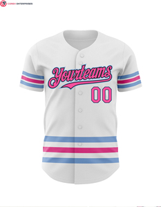 Mode OEM, maillot de baseball personnalisé par sublimation pour hommes, maillot vierge personnalisé - Product Image 3