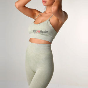 Femmes à manches longues sans couture Fitness haut soutien-gorge Legging ensembles meilleur Style Gym vêtements d'entraînement OEM mode d'été - Product Image 6