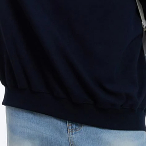 Sweat-shirt de haute qualité en matière douce pour hommes avec col rabattu et fermeture éclair quart de tour / Prix bas avec logo personnalisé Design décontracté - Product Image 3