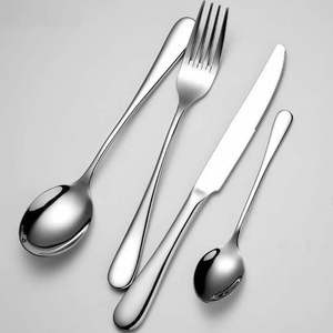 Ensemble de couverts en acier inoxydable Arthur Martin 24 pièces AM2202 Design minimaliste gris, compatible lave-vaisselle - Product Image 3