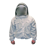 Hochwertige bequeme Imkerei jacke aus Baumwolle mit Schleier Benutzer definiertes belüftetes Design Lässige Imkerei Honigbienen anzug Fechten