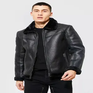 Custom Mens Ultimate Polyester Jackets Winter Thickening Warm Jacket Turn Down Collar breathable
