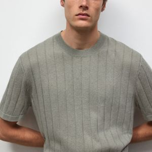 Camisetas de algodón para hombre, camisetas OEM ODM de algodón personalizadas de talla grande para hombre, camisetas con cuello redondo, hombros caídos, algodón de alta calidad - Product Image 2