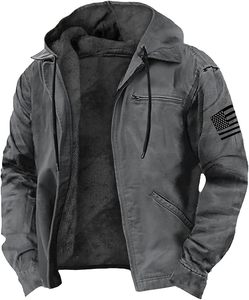 Veste en cuir pour homme tendance, idéale pour l'hiver, grande taille, motif uni, imperméable, respirante, prix raisonnable - Product Image 4