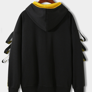 Vêtements décontractés de marque personnalisée sweats à capuche vente en gros de sweat à capuche streetwear de couleur pure pour hommes - Product Image 4