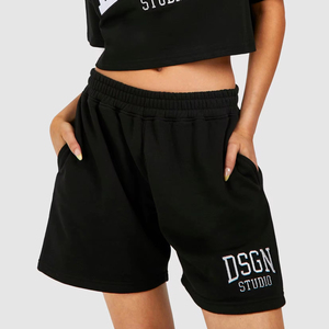 Venta al por mayor de nueva moda Pantalones cortos de algodón para mujer Pantalones cortos de gimnasio de las mujeres casuales transpirables - Product Image 1