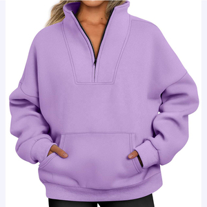 Sudadera con Capucha Extra Grande Personalizada para Mujer, Sudadera de Algodón y Poliéster, Sudadera con Capucha y Cremallera a Prueba de Moda - Product Image 3