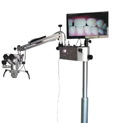 カウンターバランスアームの垂直範囲を備えた科学および外科用製造歯科用顕微鏡 (リクエストで110V) ....