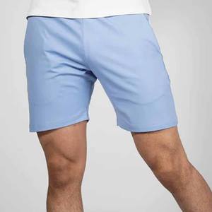 <b>Men's</b> Casual High Quality 100% Polyester Sports <b>Shorts</b> Custom Solid Mid <b>Waist</b> Drawstring Closure <b>Elastic</b> Breathable Quick Dry - Product Image 1
