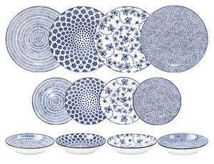 Set di stoviglie Harmony blu da 12 pezzi (Ibili 691700) - Product Image 1