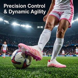 Chaussures de football professionnelles FG pour hommes et femmes, <span class=keywords><strong>crampons</strong></span> de <span class=keywords><strong>foot</strong></span> pour terrain souple, fournisseur <span class=keywords><strong>personnalisé</strong></span> en gros - Product Image 5