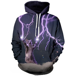 Sweat-shirts à capuche en tissu éponge brodé sur mesure, sublimation, vêtements décontractés, écologiques, unisexes, mode d'hiver - Product Image 1