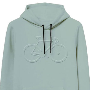 เสื้อฮู้ดลายนูนสำหรับผู้ชายเสื้อมีฮู้ดพิมพ์โลโก้แบบสั่งทำผ้าฝ้ายผสมและใส่สบาย - Product Image 3