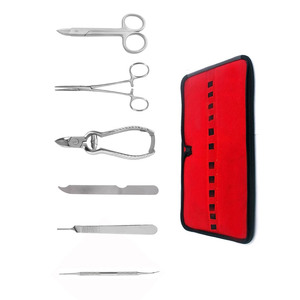 Kit d'outils de podologie et de beauté 12 pièces Kit de retrait d'ongle d'orteil Instruments de nettoyage pour podiatre - Product Image 3