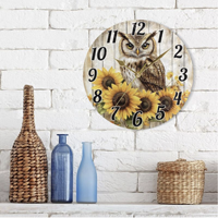 Horloge murale ronde personnalisée avec logo, impression directe UV sur PVC, silencieuse, sans tic-tac, horloge décorative personnalisée pour la maison, le bureau, cadeau