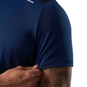 เสื้อยืดออกกำลังกายในยิมแห้งเร็วเสื้อยืดฟิตกล้ามเนื้อ100% ผ้าฝ้ายและโพลีเอสเตอร์ - Product Image 4