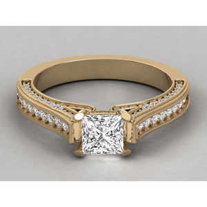 Bague pour femme en diamant solitaire de 10 carats cultivé en laboratoire - Product Image 3