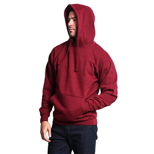 Sweat-shirt à capuche personnalisé en molleton de coton 400 g/m² pour homme, avec poche kangourou, vente en gros d'usine - Product Image 5