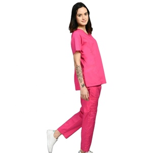 Uniforme de enfermera de dos piezas para mujer de la mejor calidad, comodidad para todo el día, Media manga, doble costura, diseño Flexible, uniformes de enfermería - Product Image 5